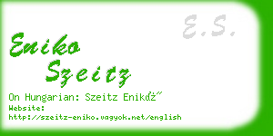 eniko szeitz business card